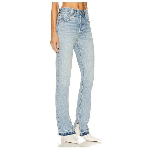 RE/DONE 70'S High Rise Skinny Bootcut Opal Indigo 100% Organic Cotton Jeans