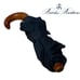 Brooks Brothers Folding Umbrella, Black