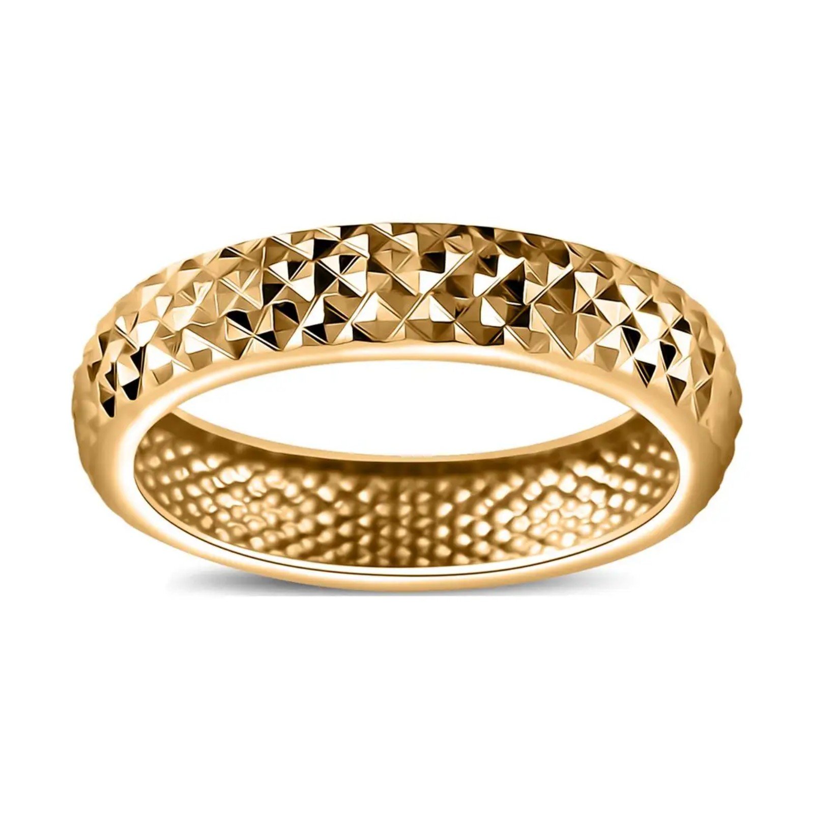 24K over Sterling band ring