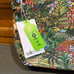 NWT Sakroots Green Tan Bali Animal Jungle Cosmetic Essentials Large Pouch Bag