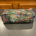 NWT Sakroots Green Tan Bali Animal Jungle Cosmetic Essentials Large Pouch Bag