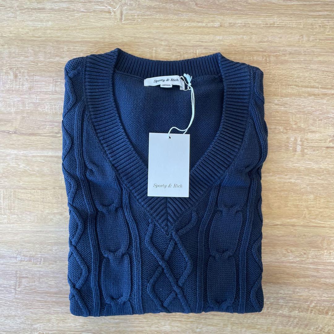 Sporty & Rich Knit Vest, Size S