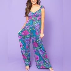Free People Women’s Rolling Hills Wide Leg Jumpsuit Size S