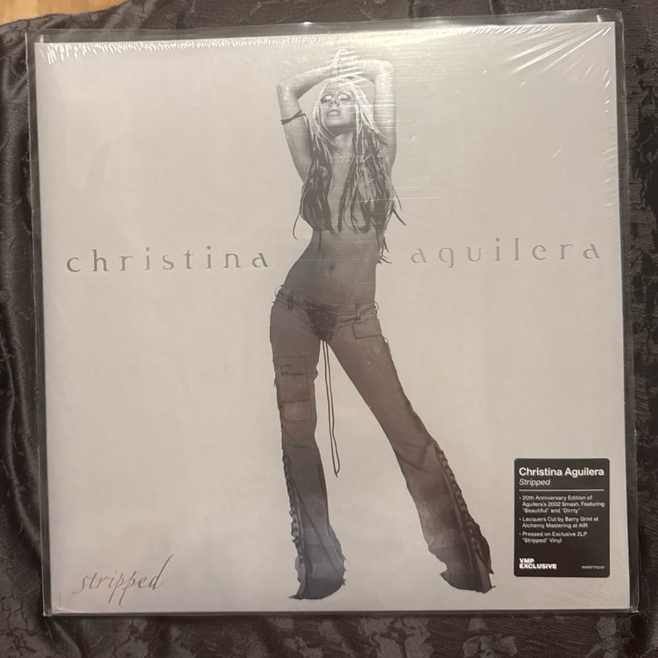 Christina Aguilera Stripped Sealed Club Edition Black and White Splatter Vinyl