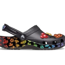 Mens size 13- NEW Crocs Mickey Mouse Disney Rainbow Celebration