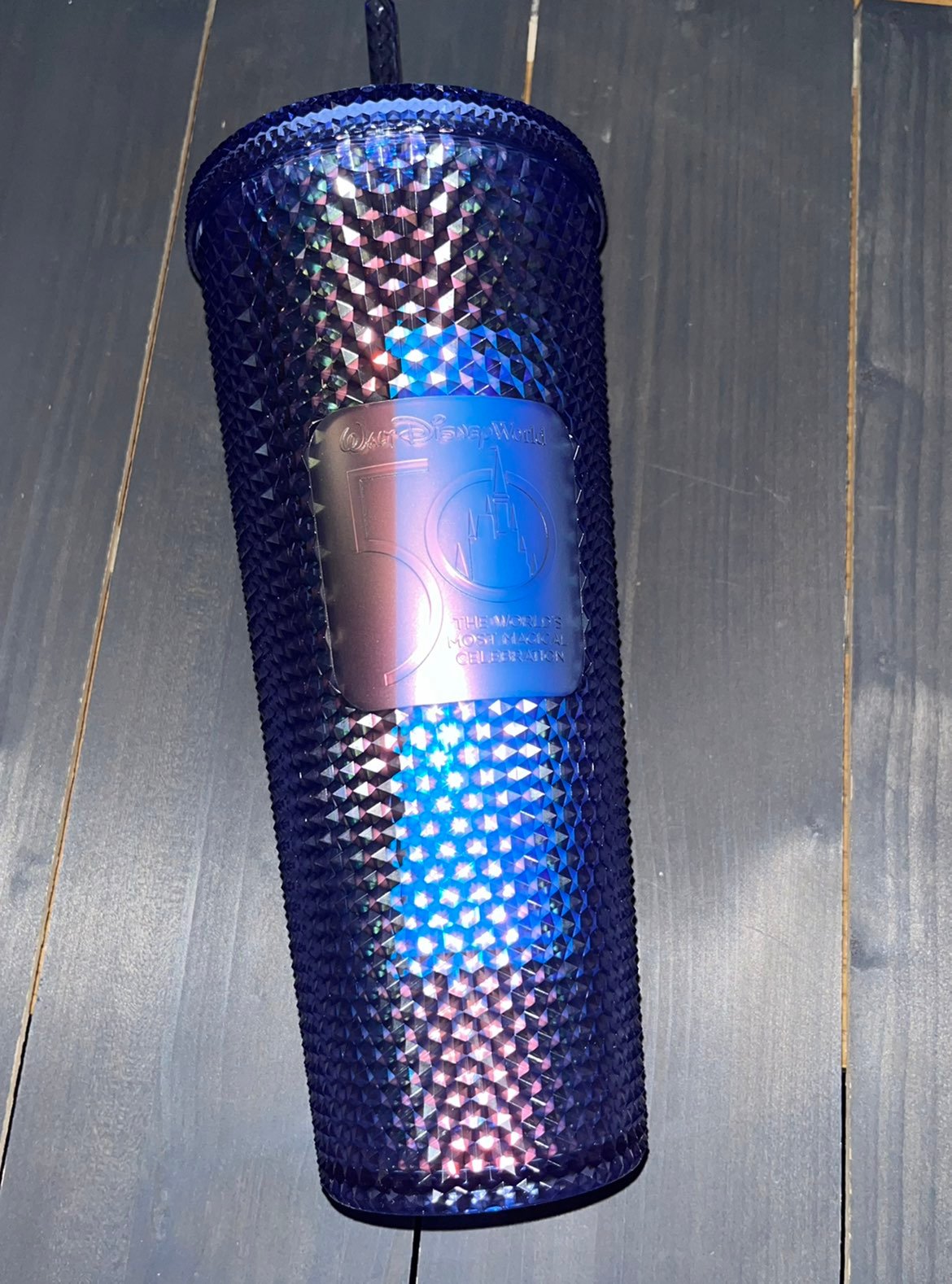 Disney WDW 50th Anniversary Starbucks Tumbler Studded
