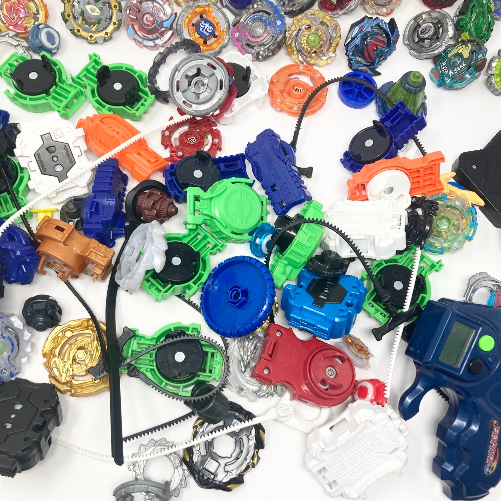 Large Beyblade Lot, Bayblades, Launchers, Ripcords, Metal