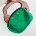 Vintage 70s Green Wooden Handle Clutch