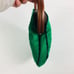 Vintage 70s Green Wooden Handle Clutch