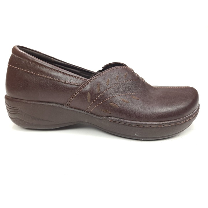 Dansko Womens Abigail Clogs Shoes Brown Leather Size EU39 US 8.5-9 Nurse