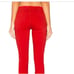 MOTHER The Looker Ankle Fray In Firecracker Skinny Red Jeans