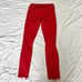MOTHER The Looker Ankle Fray In Firecracker Skinny Red Jeans