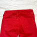 MOTHER The Looker Ankle Fray In Firecracker Skinny Red Jeans