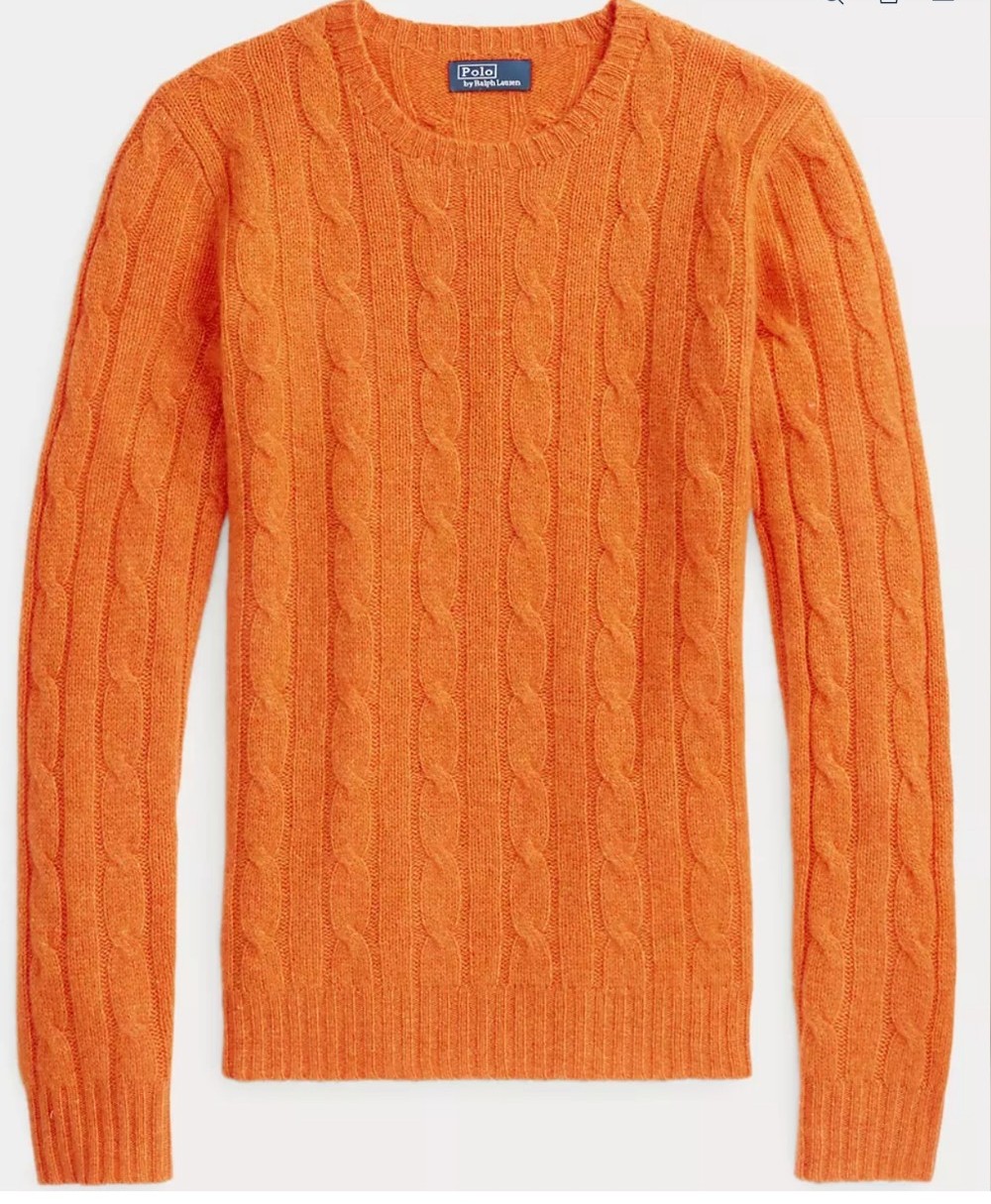 Polo Ralph Lauren 100% cashmere, Long Sleeve Sweater. NWT 2XL