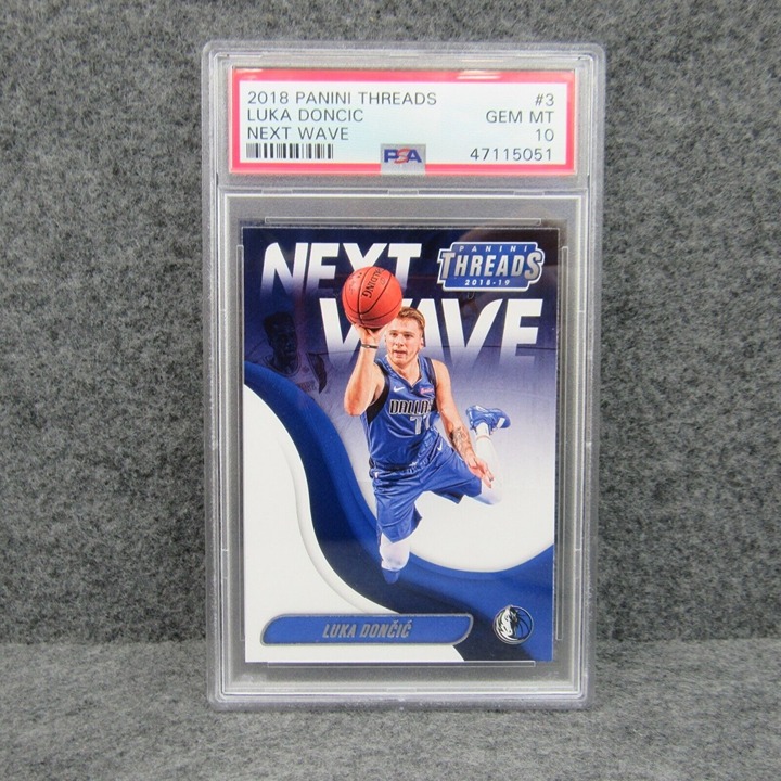2018 Panini Threads Luka Doncic Next Wave PSA 10 Rooke RC GEM MINT #3