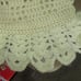 antique WOMENS Hand crochet FLOOR LENGTH Wool cape bridal cloak ivory