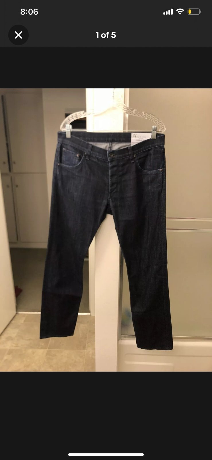 Men’s Rag & Bone Fit 2 Slim Leg Dark Blue Jeans 32x30