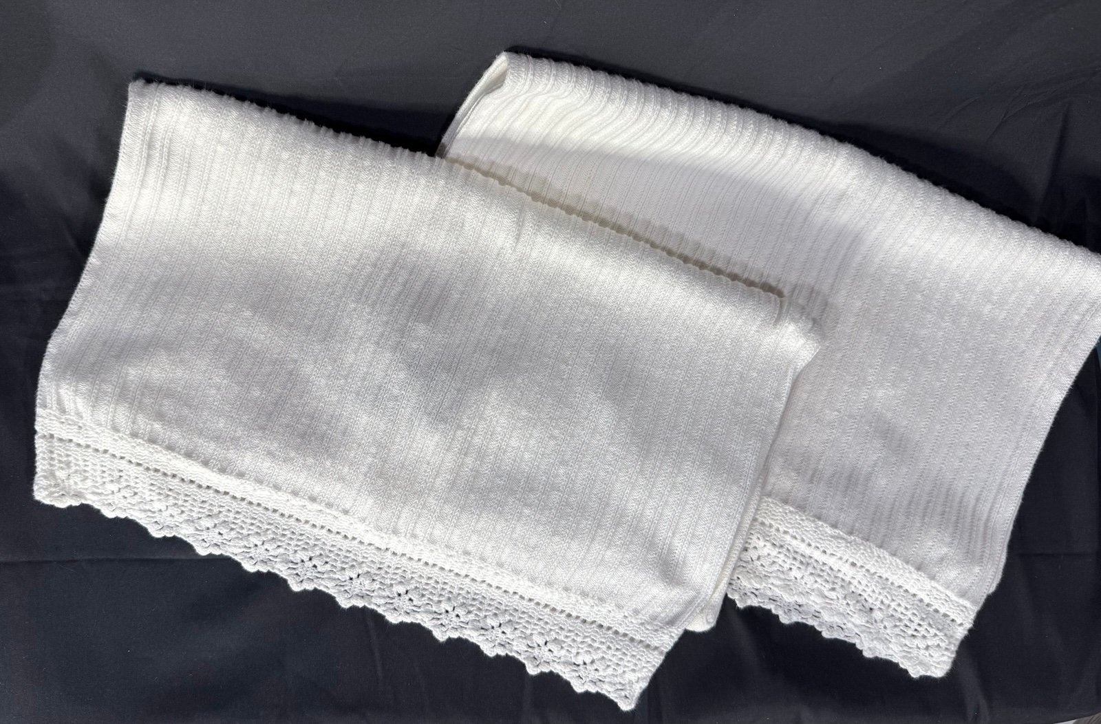 Pair Ralph Lauren Euro Sham Knit Pillow Cases