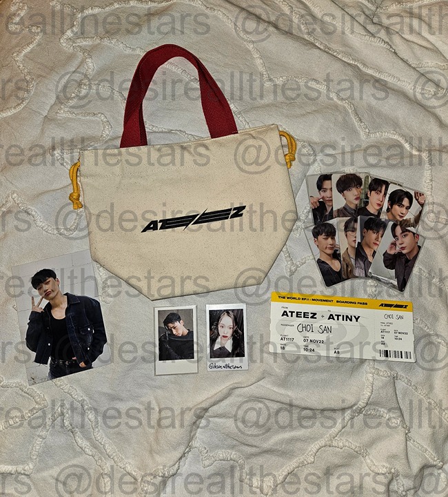 ATEEZ San 2022 Los Angeles Makestar Travel Package Winner Set Photocard