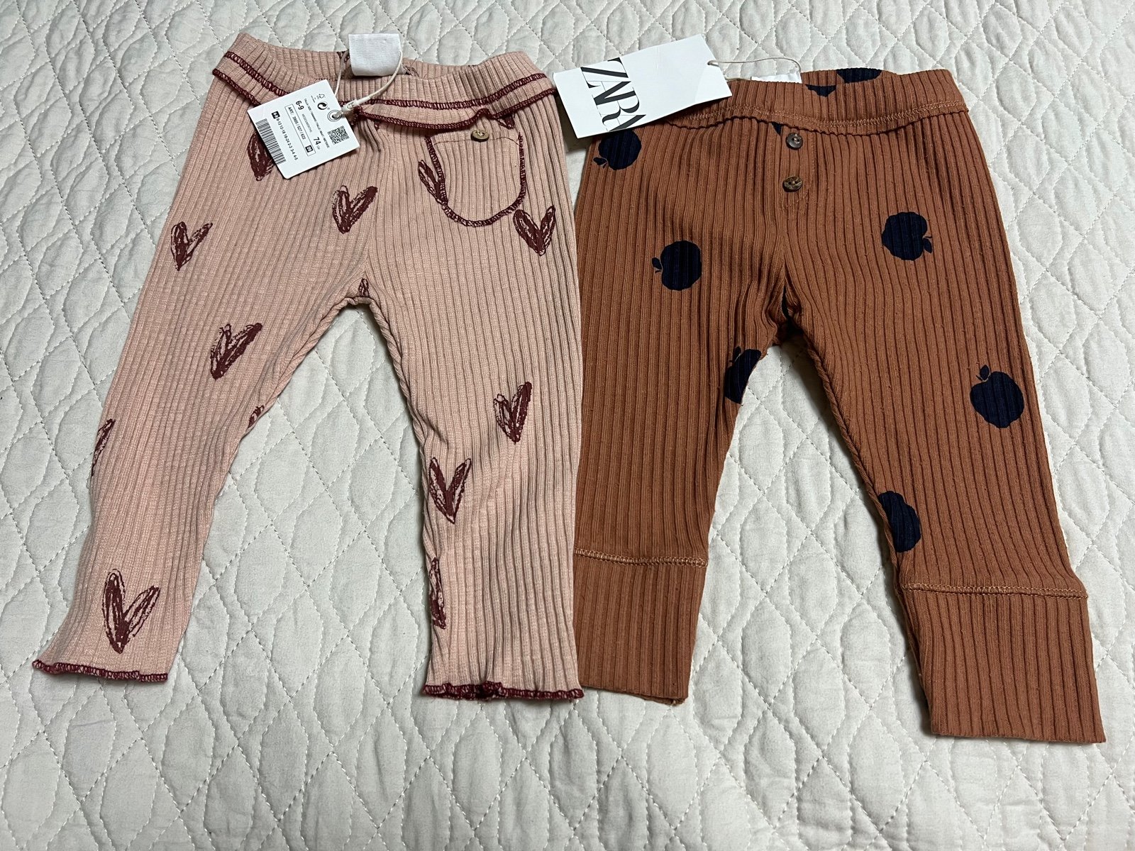 zara new 2leggings sz 6-9m