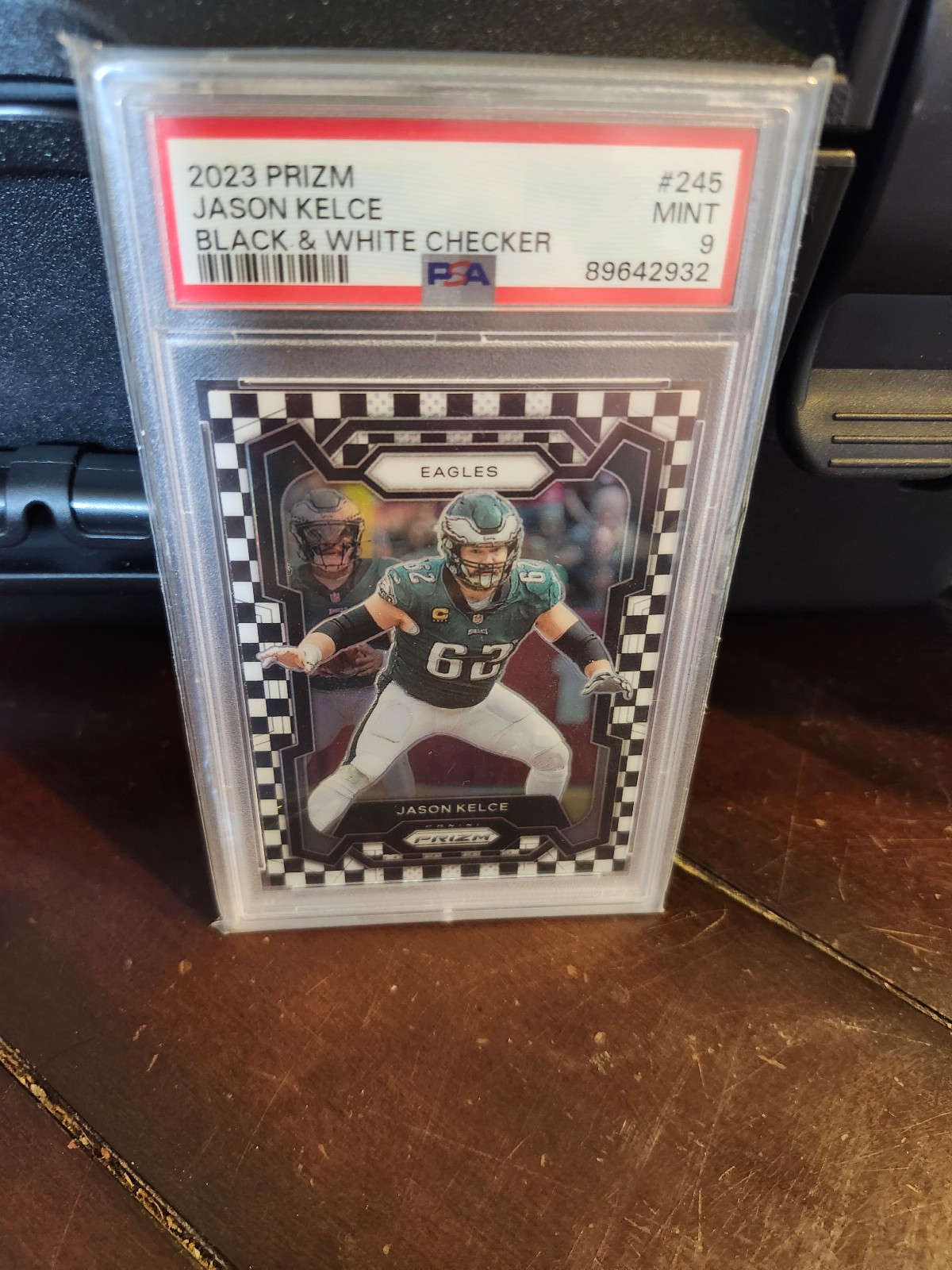 JASON KELCE BLACK AND WHITE CHECKERBOARD