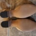 Edited pieces block heel sling back pumps