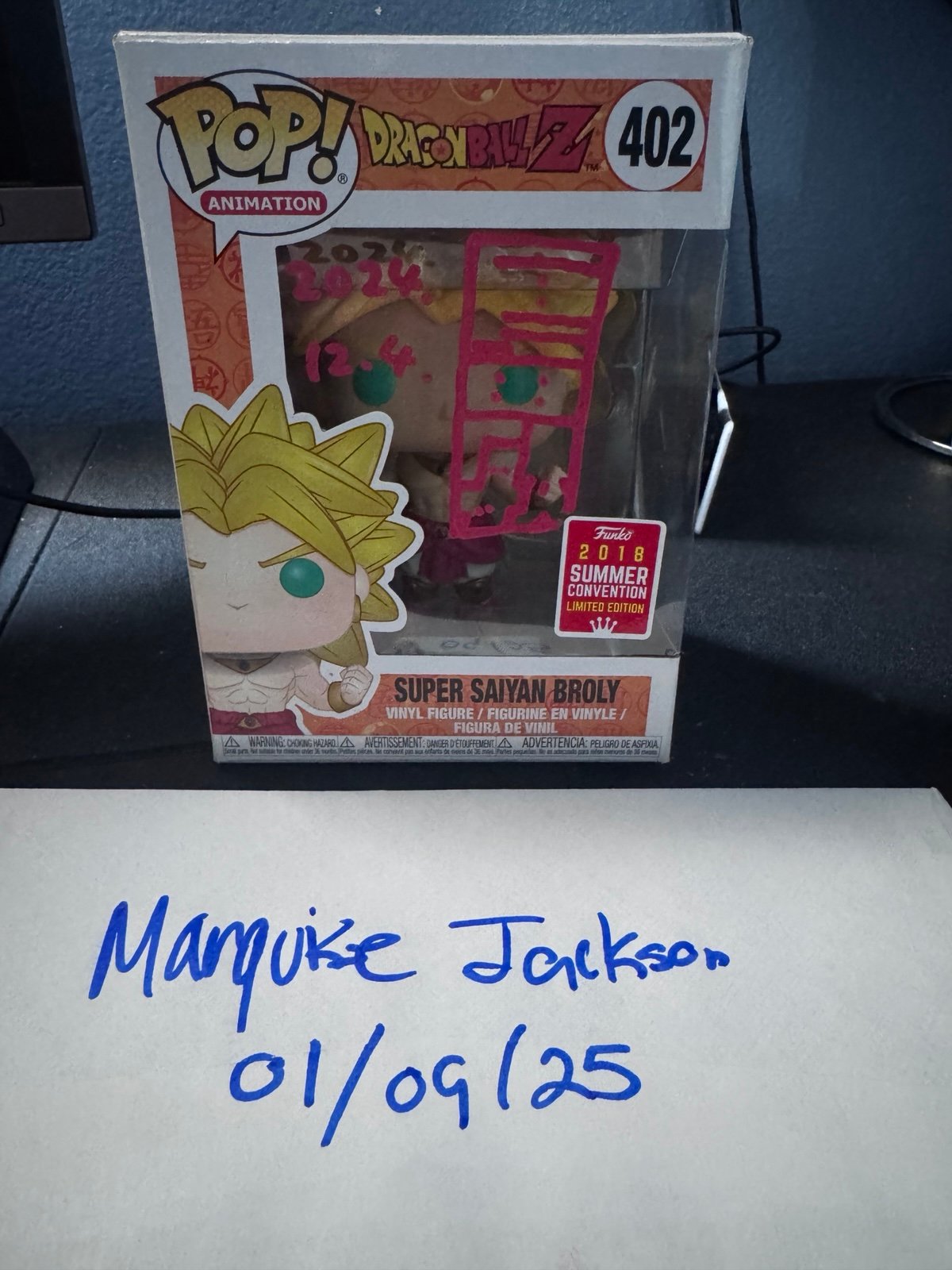 SSJ BROLY JAPANESE SIGNED FUNKONPOP