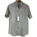 NN07 Leon 5092 Gray Short Sleeve Button Up Shirt Men's Size Small New With Tags