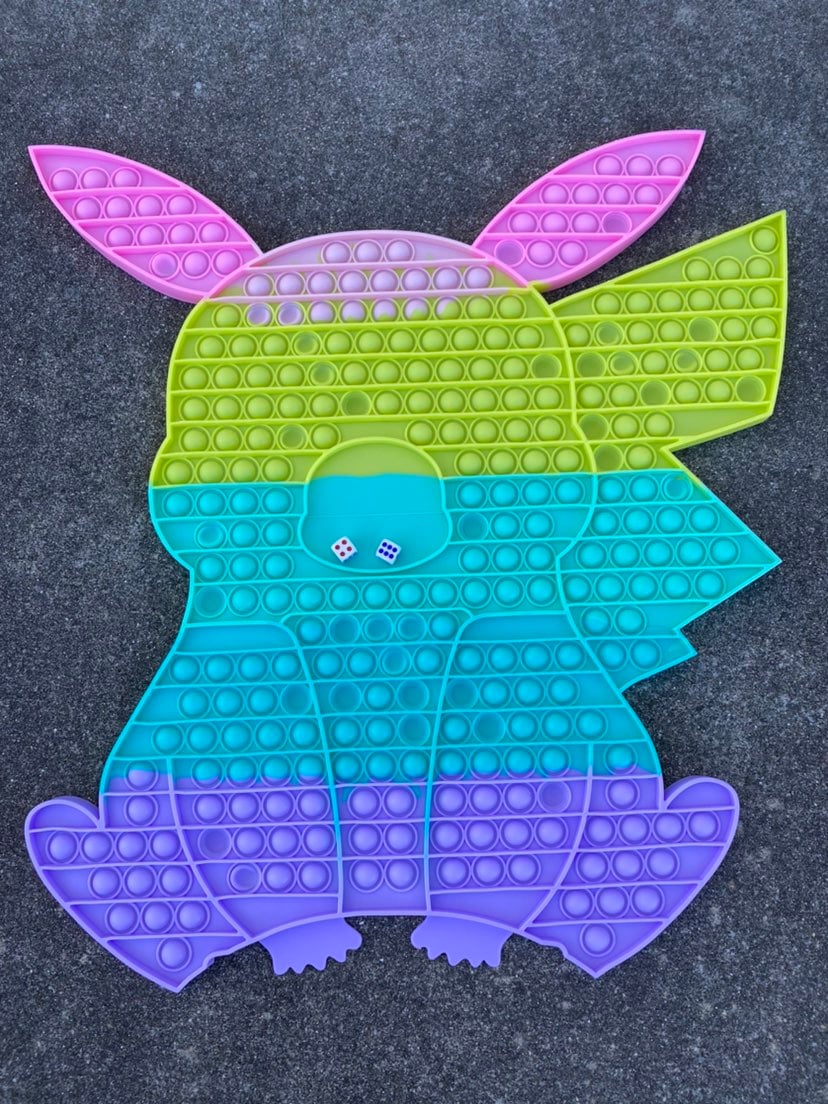 Fidget popper, Pickachu game board with dice