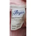 Vtg Bryan Pinafore Ruffle Lace Pink White stripeBaby Girl Bib Dress Sz 18 Months