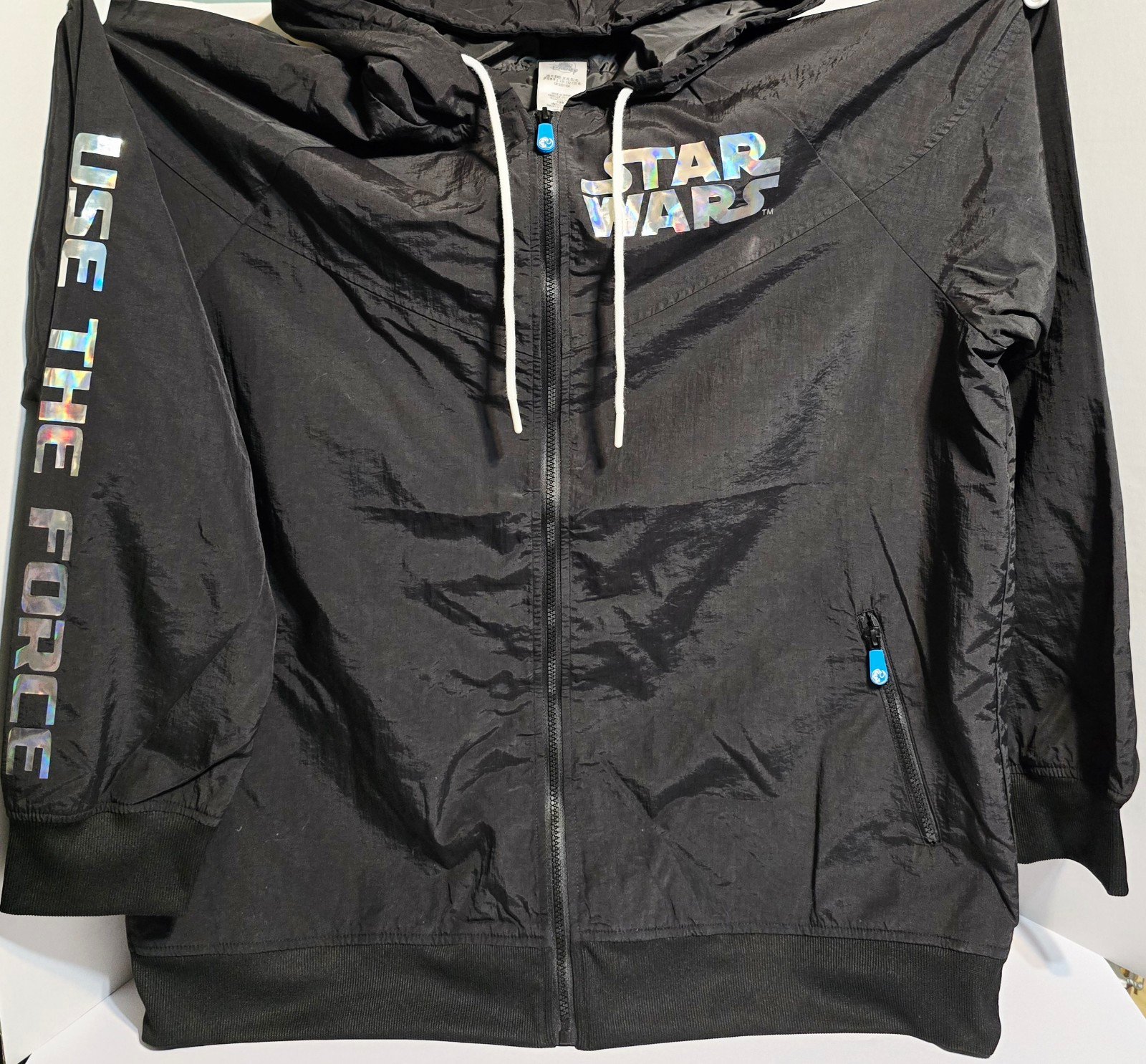 Disney Parks Exclusive Star Wars Windbreaker Hooded Jacket Unisex Adult Size XL