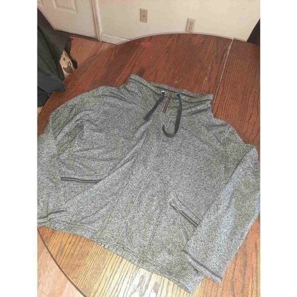 Mens Large American Eagle Outfitters Mock Neck Lightweight Sweatshirt Full Zip