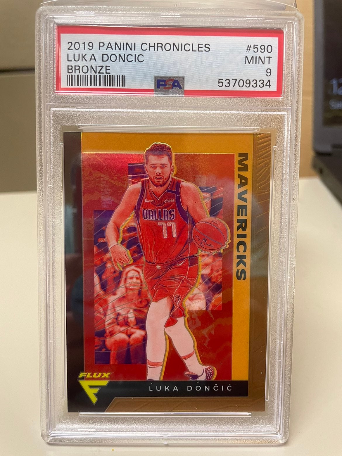 Luka Doncic Chronicles Flux Bronze SSP Psa 9