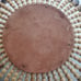 Vintage Handmade Wooden Beaded Basket Bowl with Handles Home Decor