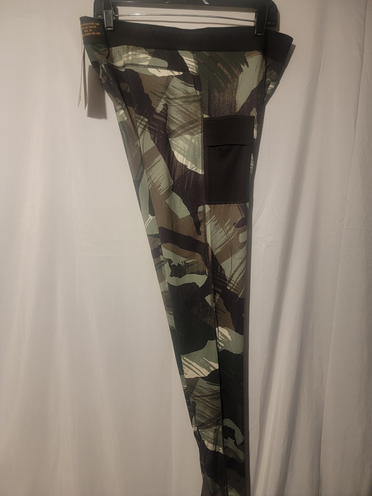 Nike Pro Dri Fit Compression Tights Mens Size XXL-Tall Camo Green DQ8363 386