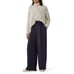 Eileen Fisher Grey Peruvian Alpaca Loop Turtleneck Boxy Fit Sweater Top Size L