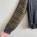 FREE PEOPLE Grey Yellow Stripe Sweet Confession Henley Waffle Knit Pullover