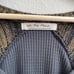 FREE PEOPLE Grey Yellow Stripe Sweet Confession Henley Waffle Knit Pullover