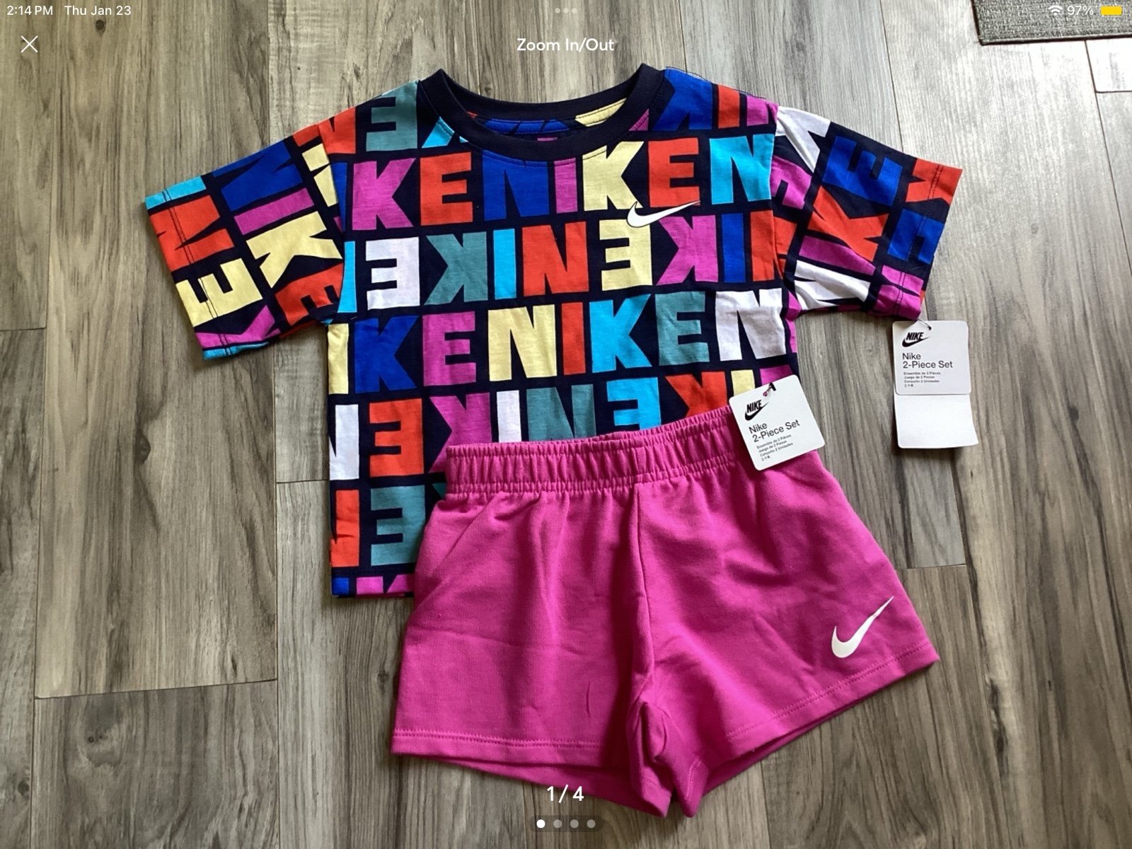 Girls Nike shorts set size 5(NWT) ~PRICE IS FIRM, NO OFFERS~