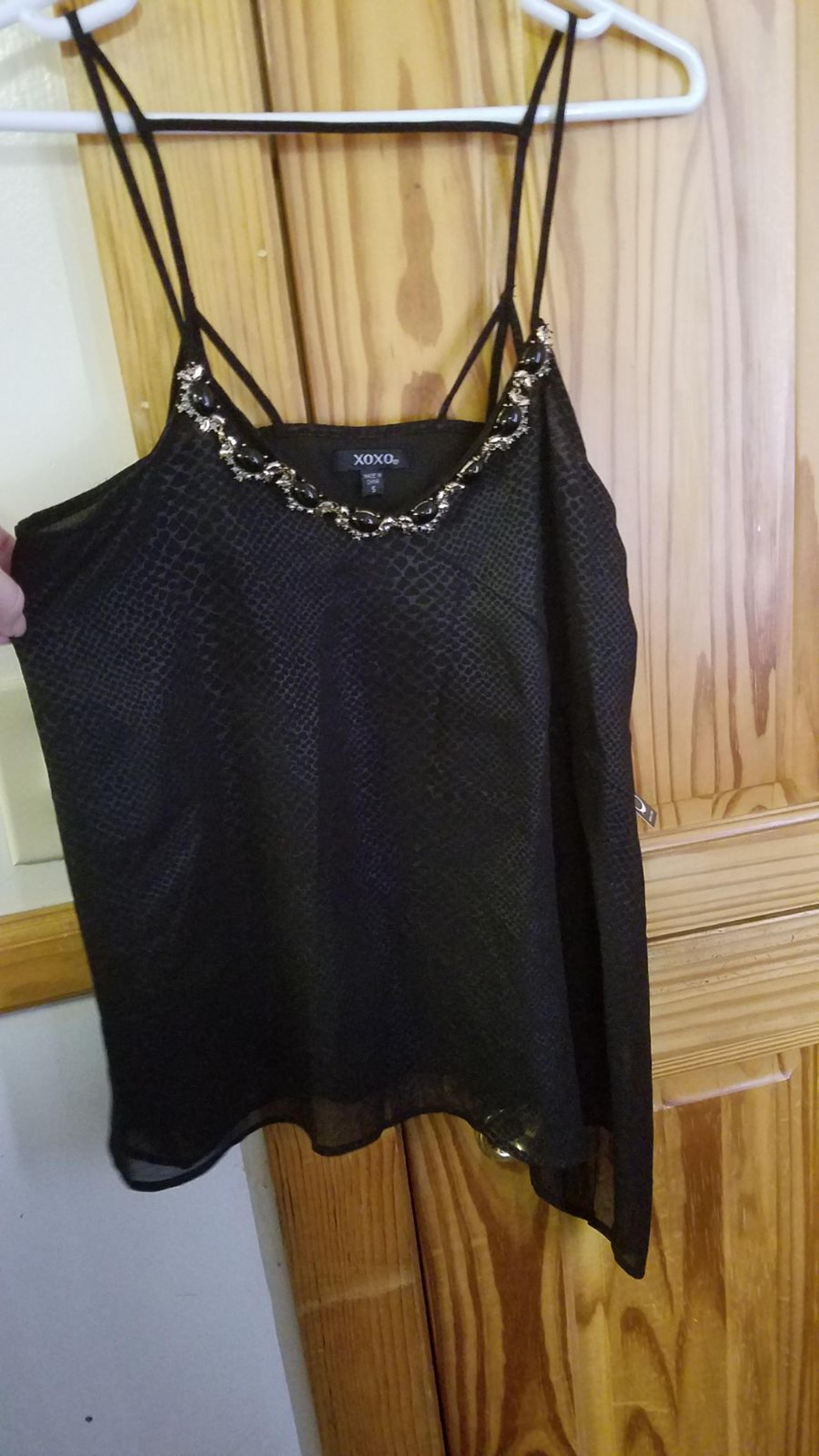 XOXO Jeweled Strappy Top sz Sm NEW $45