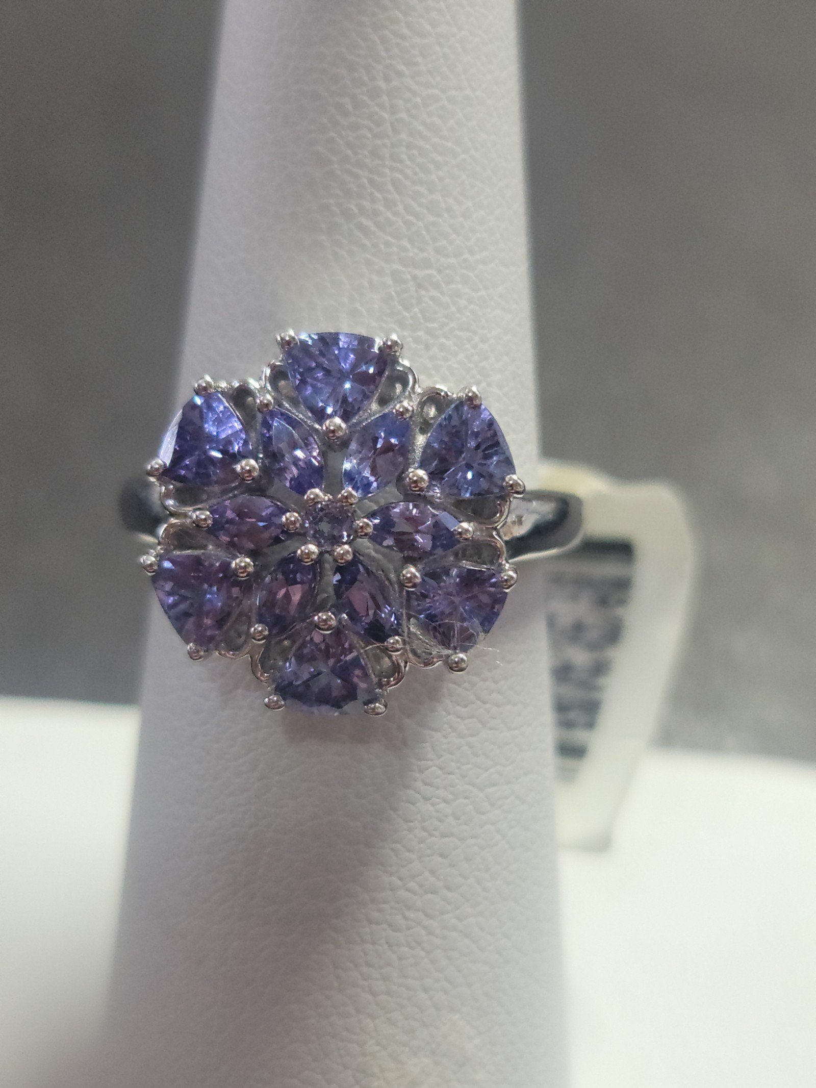 R89 Blue Tanzanite Ring. Size 7