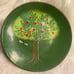 Decorative Plate Enamel on Copper by Wildweed Aspen from an Estate Collection
