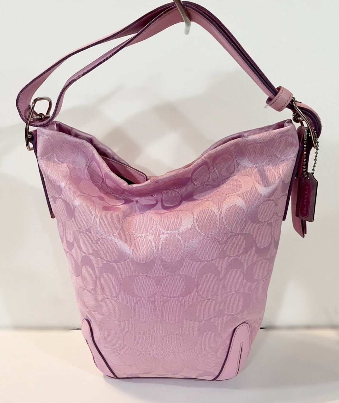 RARE PINK Vintage Coach Convertible Bucket Duffel bag