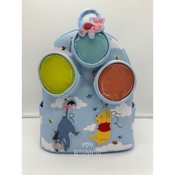 Loungefly Disney Winnie the Pooh Eeyore and Piglet Balloon Mini Backpack