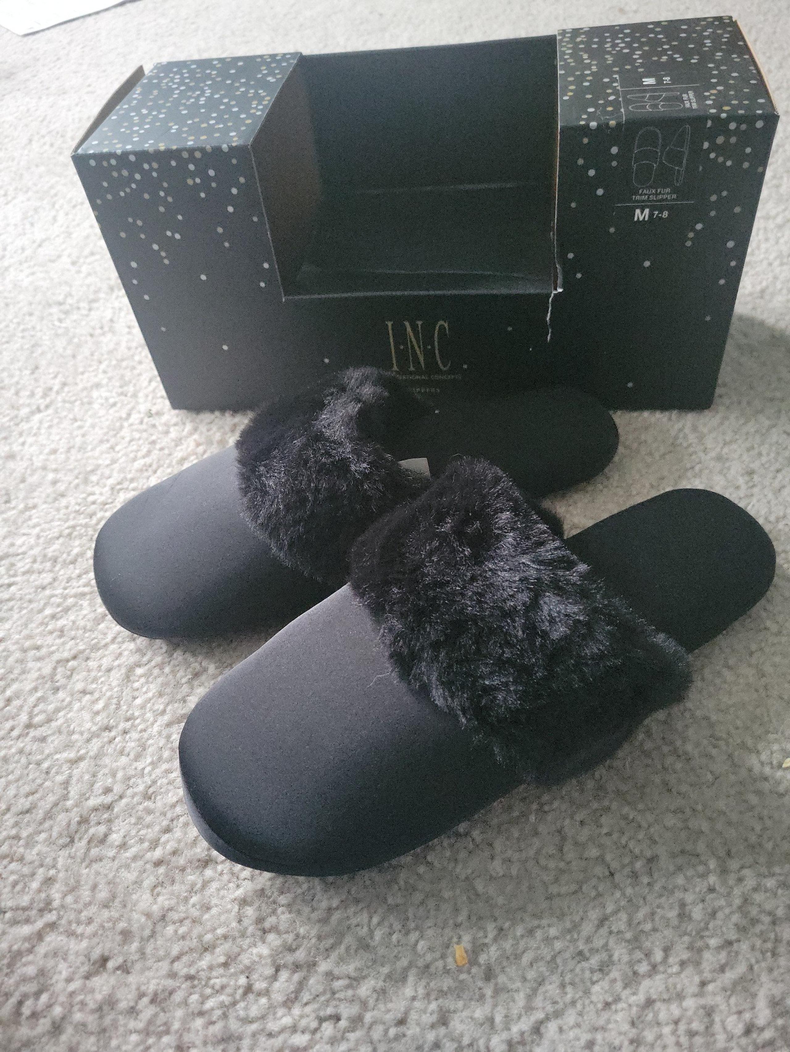 Black Slippers - INC International Concepts