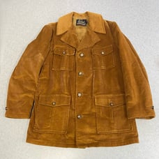 VTG Sears Sportswear Brown Corduroy Faux Fur Lined Chore Jacket—44L (Large)