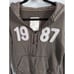 Y2K Aeropostale Hoodie Women's Small 1987 Full Zip Sweater Spellout Preppy VTG