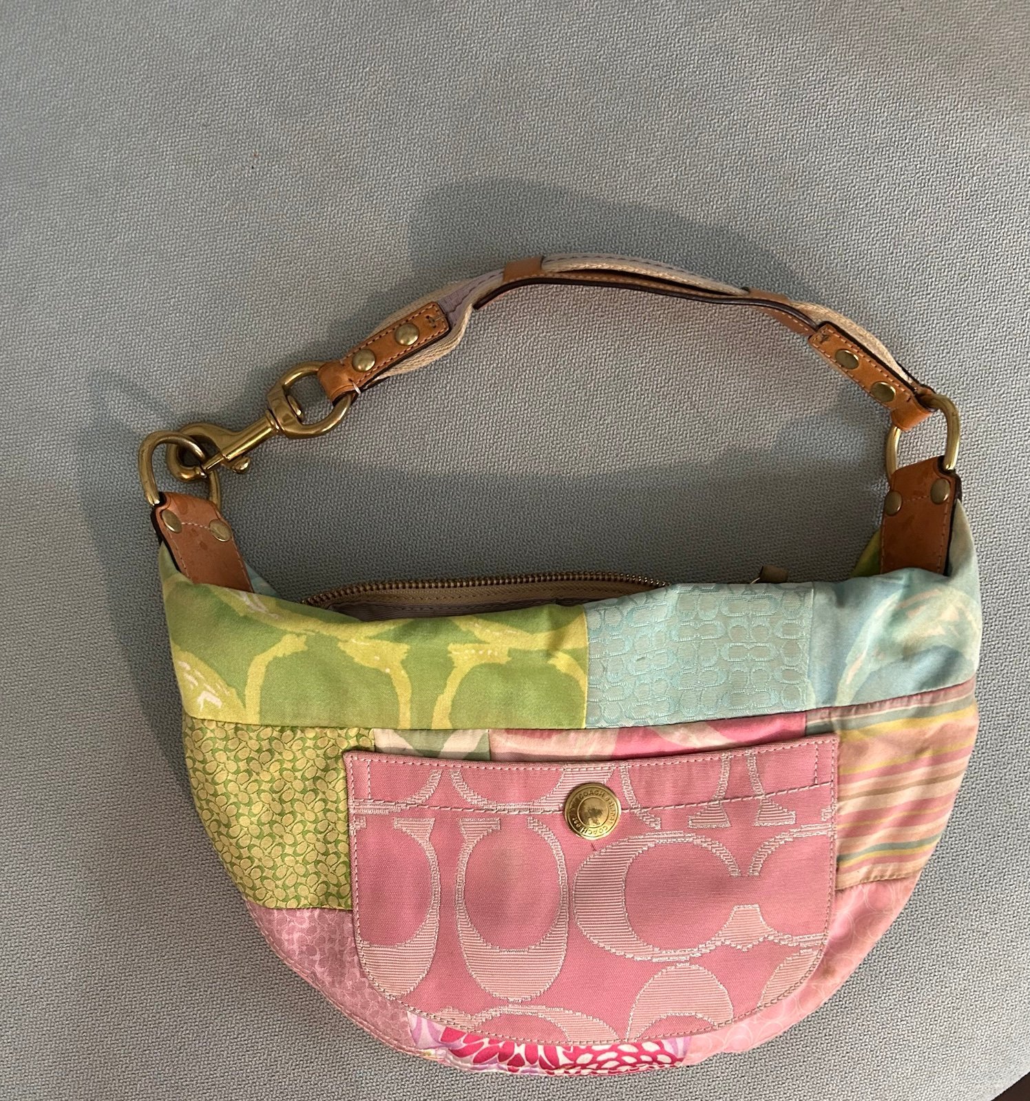 Coach Multi colored Hobo style handbag, in great condition barely used