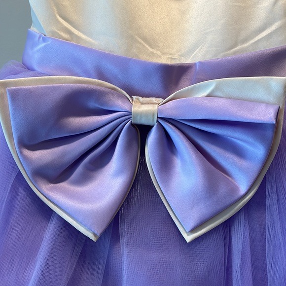 Boutique Formal Ivory Purple Tulle shops Dress with Headband