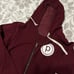 Burgundy zip up hoodie